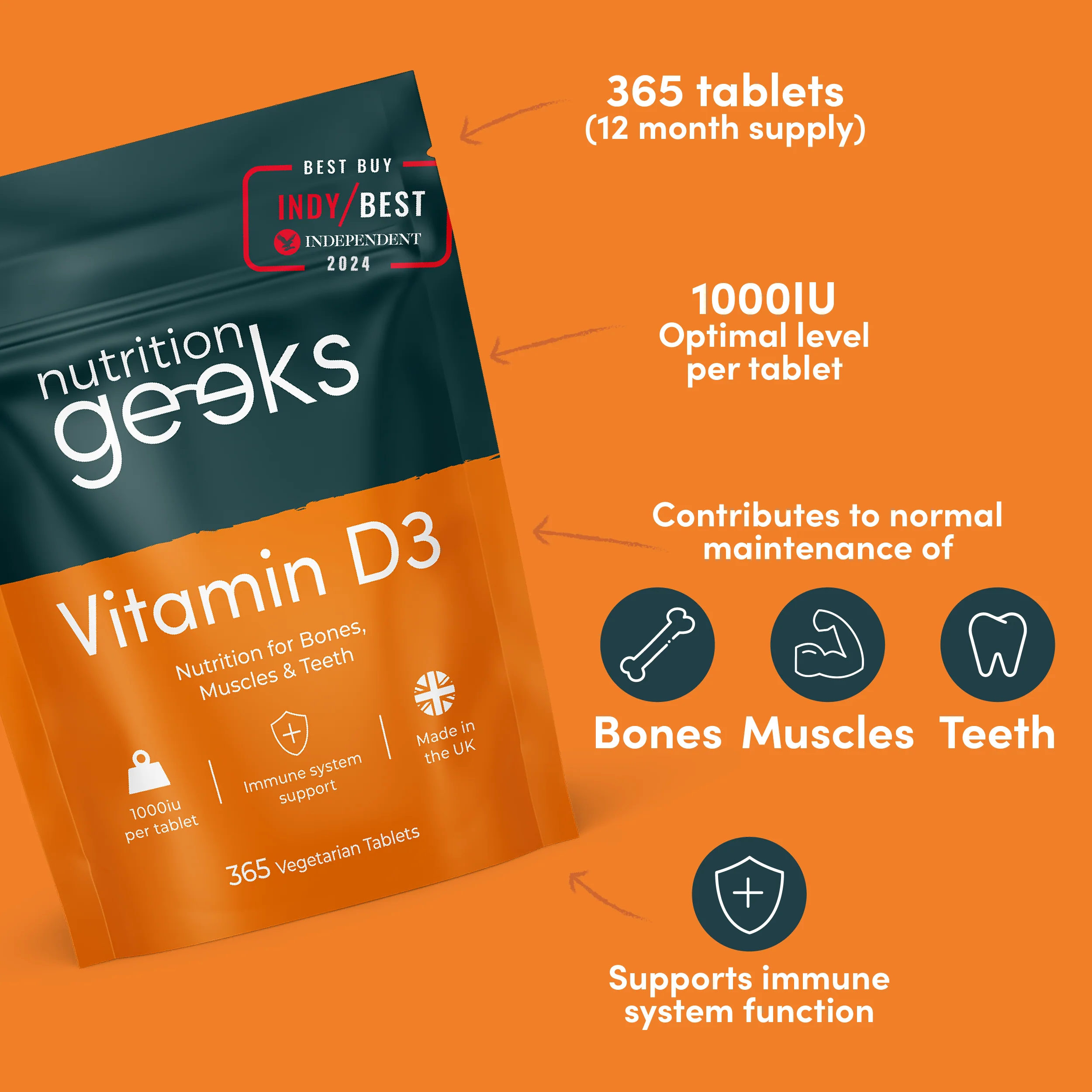 Vitamin D 1000iu Optimum Strength - Image 4